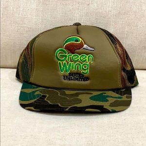 Vintage Ducks Unlimited Green Wing Hat